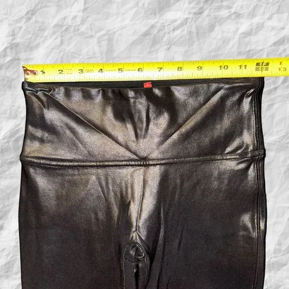 Spanx‎ Faux Black Leather Leggings Size Small - Picture 10 of 10